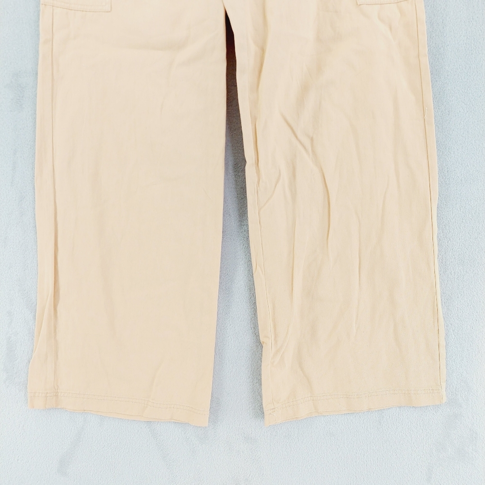 Wide Leg Cargo Pants - Beige - Picture 3 of 9